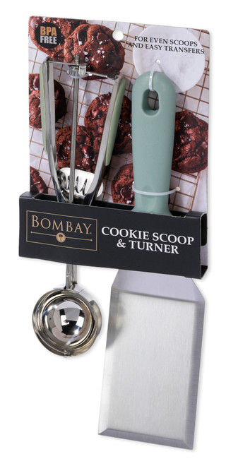 Thumbnail 3: Bombay 2 Pc Cookie Scoop & Turner Set 