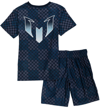 Thumbnail 2: MESSI Big Boy's 2 Pc Short Sleeve Soccer Tee Short Set 