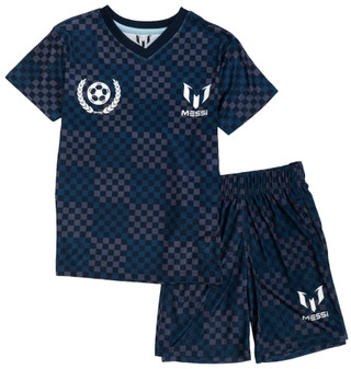 Thumbnail 1: MESSI Big Boy's 2 Pc Short Sleeve Soccer Tee Short Set 