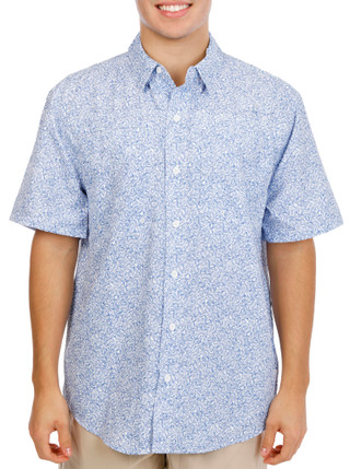 Thumbnail 1: REEL LEGENDS Men's Saltwater Stars & Stripes Button Down Shirt 