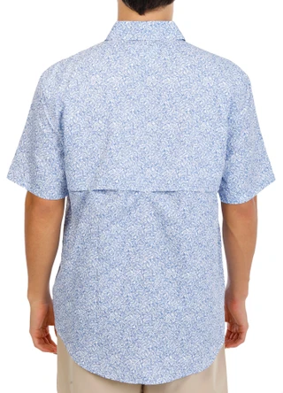 Thumbnail 4: REEL LEGENDS Men's Saltwater Stars & Stripes Button Down Shirt 