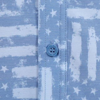 Thumbnail 3: REEL LEGENDS Men's Saltwater Stars & Stripes Button Down Shirt 