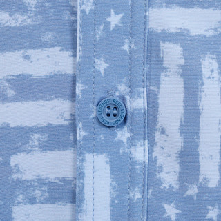 Thumbnail 7: REEL LEGENDS Men's Saltwater Stars & Stripes Button Down Shirt 