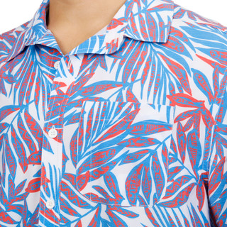 Thumbnail 4: REEL LEGENDS Men's Palm Leaf Button Down Shirt 