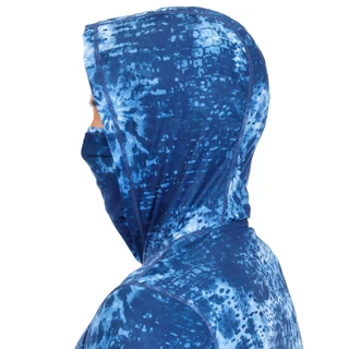 Thumbnail 5: REEL LEGENDS Men's Long Sleeve Hooded Tie Dye Scales Shirt 