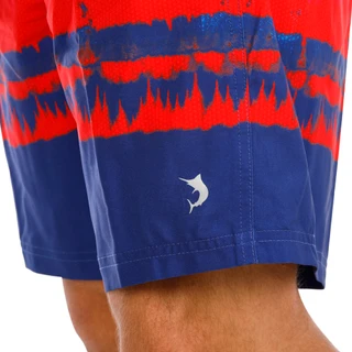 Thumbnail 2: REEL LEGENDS Men's Pixel Surge Stripe Swim Shorts 