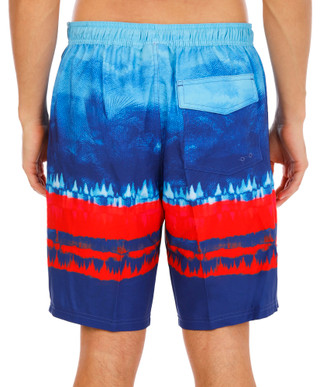 Thumbnail 4: REEL LEGENDS Men's Pixel Surge Stripe Swim Shorts 