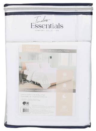 Thumbnail 2: Timeless Essentials 6 Pc Queen Micro Washed Sheet Set 