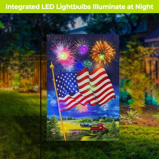 Thumbnail 5: BRIARWOOD Americana LED Outdoor Decor 