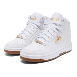 Thumbnail 5: Puma Girls PUma Rebound Layup Bling Athletic Shoes 