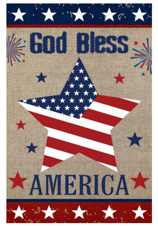 Thumbnail 1: BRIARWOOD America Burlap Yard Decor 