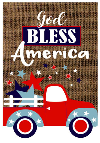 Thumbnail 1: BRIARWOOD America Burlap Yard Decor 
