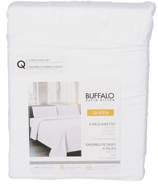 Thumbnail 1: Buffalo David Bitton Queen 4 Pc Micro Washed Sheet Set 