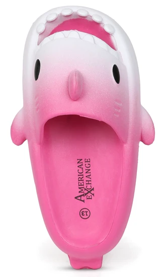 Thumbnail 4: AMERICAN EXCHANGE Girls Shark Slide Sandals 