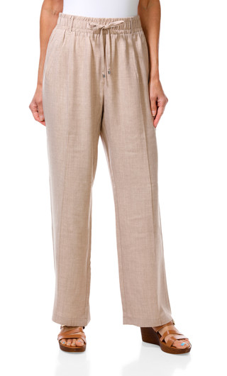 Thumbnail 1: Soho Apparel Women's Wide Leg Decorative Tie Front Pants 
