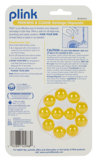 Thumbnail 2: Plink 11 Pk Fresh Lemon Garbage Disposal Freshener & Cleaner 