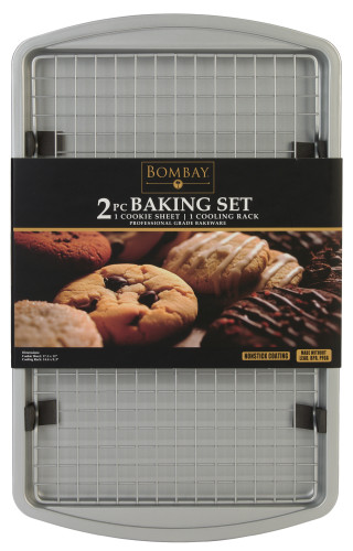 Thumbnail 1: Bombay 2 Pc Nonstick Professional Grade Baking Set 