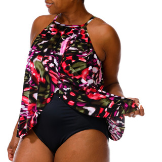Thumbnail 5: Magicsuit Women's One Piece Flutter Drape Slimming Swimsuit 