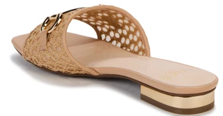 Thumbnail 4: JONES NEW YORK Women's Vivato Raffia Slides with Buckles 