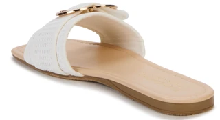 Thumbnail 4: Juicy Couture Women's Zapphire Raffia Slide with Buckle 