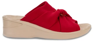 Thumbnail 5: Bzees by Lifestride Women's Serenade Scrunch Wedge Slide (Wide) 
