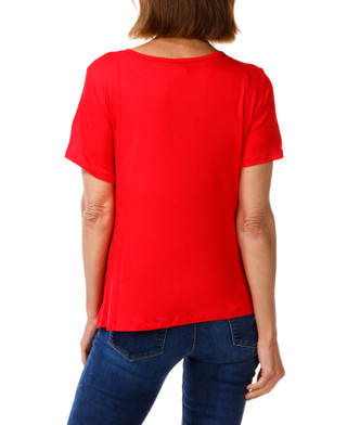 Thumbnail 2: ILU Women's Americana Rhinestone Sailboat Flag Tee 