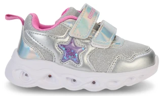 Thumbnail 3: Geers Toddler Girls 2 Strap Lighted Jogger Sneakers 