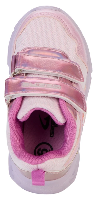 Thumbnail 4: Geers Toddler Girls 2 Strap Lighted Jogger Sneakers 