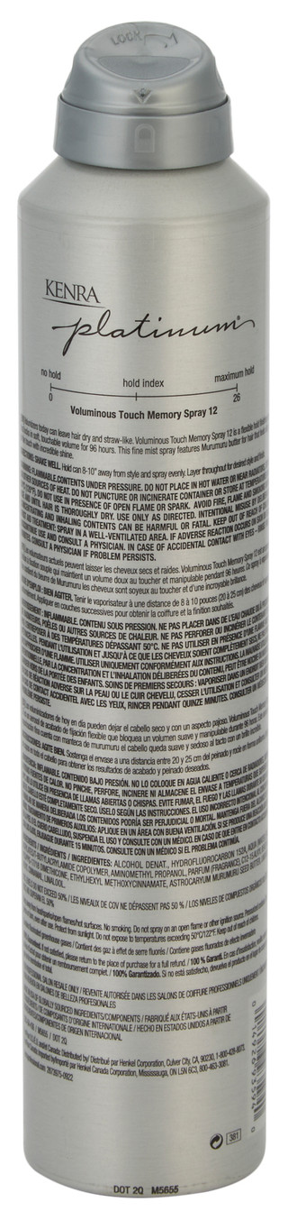 Thumbnail 2: KENRA 8 oz Platinum Voluminous Touch Memory Spray 