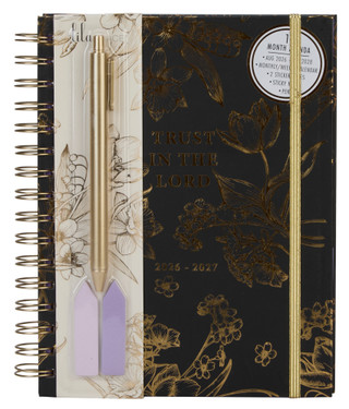 Thumbnail 1: Lila Grace Floral Aug 2026 - Jan 2028 Monthly/Weekly Planner 