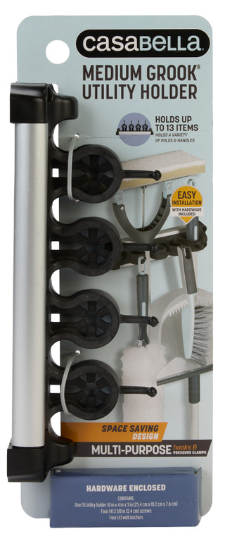 Thumbnail 1: Casabella Medium Grook Utility Holder w/ Hardware 