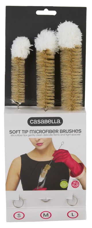 Thumbnail 1: Casabella 3 Pk Soft Tip Microfiber Brush Set 