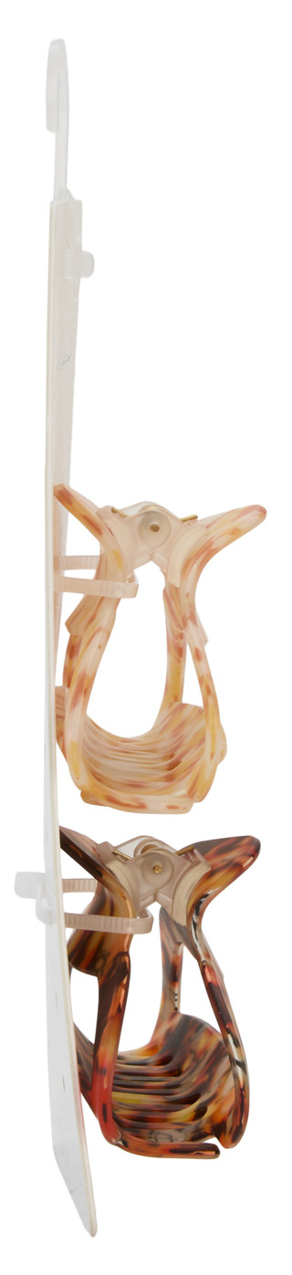 Thumbnail 2: TWIG & ARROW 2 Pk Marble Claw Clip Set 