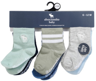 Thumbnail 1: Abercrombie Baby Boy's 6 Pk Ankle Socks 
