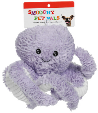 Thumbnail 1: Smoochy Pet Pals 12 In Octopus Dog Toy 