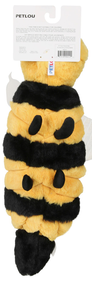 Thumbnail 2: Petlou Ripples Bee Dog Toy 