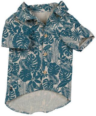 Thumbnail 1: Perry Ellis Hawaiian Dog Shirt 