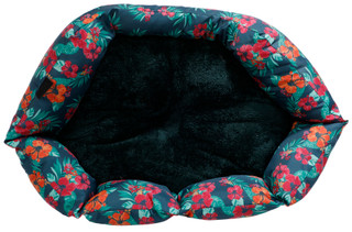 Thumbnail 2: PET POSSE 21x19 Hibiscus Print Oval Pet Cuddler 