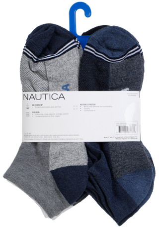 Thumbnail 2: Nautica Men's 8 Pk Lowcut Athletic Socks 
