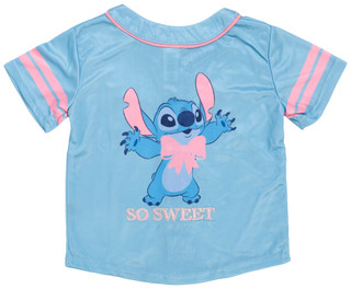 Thumbnail 2: Disney Little Girl's Stitch Baseball Jersey 
