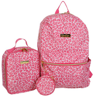 Thumbnail 1: Jessica Simpson Girls 2 Pc Leopard Print Backpack Set 