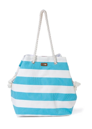 Thumbnail 1: Sun N' Sand Aloha Stripe Beach Tote Bag 