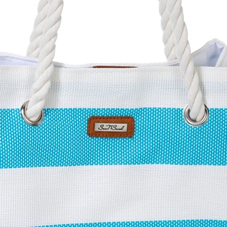 Thumbnail 4: Sun N' Sand Aloha Stripe Beach Tote Bag 