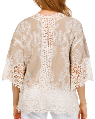 Thumbnail 2: Democracy Womens Crochet Kimono 