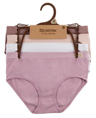 Thumbnail 2: BEARPAW Women's 4 Pk Seamless Brief Panties 