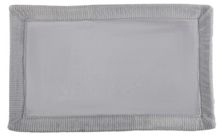 Thumbnail 1: Aura 20x32 Ribbed Border Memory Foam Bath Rug 