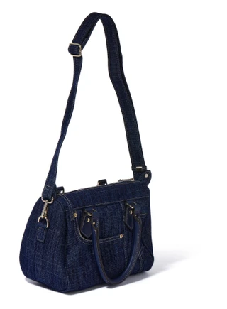 Thumbnail 4: True Religion Top Zip Denim Satchel 
