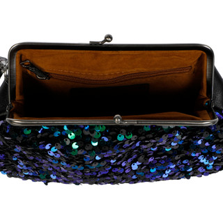 Thumbnail 3: PATRICIA NASH DESIGNS Sequin Kiss Lock Coin Purse with Wristlet Strap 