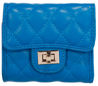 Thumbnail 1: Urban Expressions Quilted Wallet with Turn-Lock Accent 