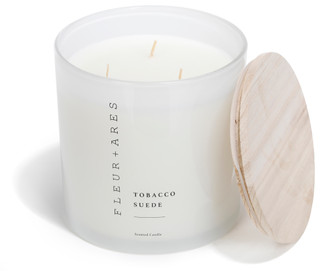 Thumbnail 1: FLEUR + ARES 50 oz Tobacco Suede Scented Candle 